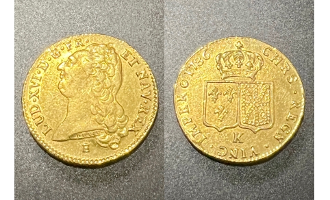 Francia, Ludovico XVI, Doppio Luigi 1786 K (Bordeaux) SPL